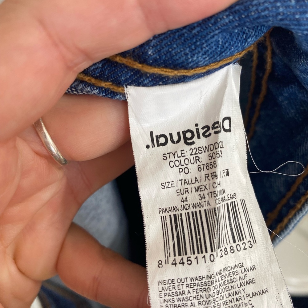Desigual daisy embroidered jeans - Picture 3 of 4